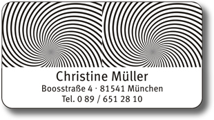 7345 - Aufkleber 33x62mm Opt. Täuschung