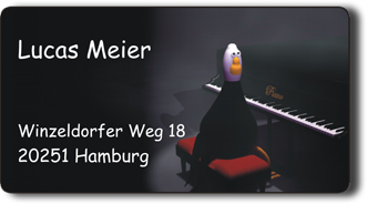 7363 - Aufkleber "Pianospieler"