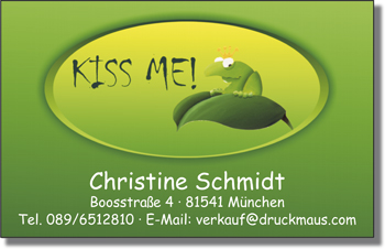 7420 - Visitenkarten Kiss Me