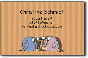 7434 - Visitenkarten Schnecken