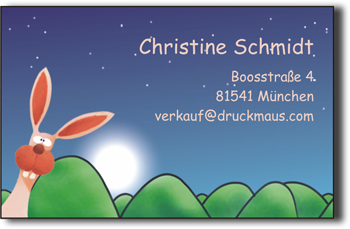 7436 - Visitenkarten Hase