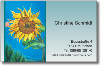 7654 - Visitenkarten Girasole