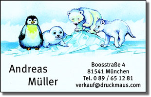 857 - Visitenkarten Polarbabys