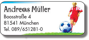 888 - Aufkleber Fußballer